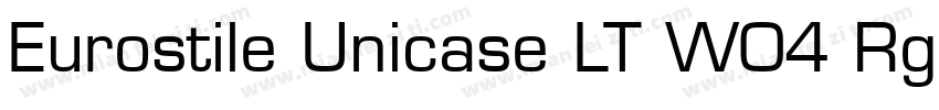 Eurostile Unicase LT W04 Rg Regular字体转换